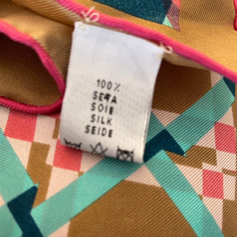 NWOT Dior Geo-Print Silk Scarf - Picture 10 of 10